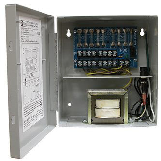 Altronix CCTV AC WALL MOUNT PS 8 FSD OT24VAC 7AMP