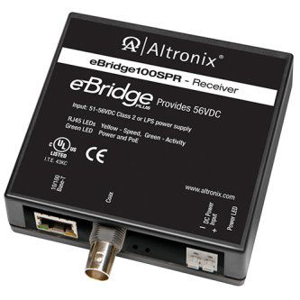 Altronix 56VDC/100W Ethernet over coaxreceiver