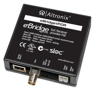 Altronix EBRIDGE PLUS - ETHERNET/POE OVER COAX RE