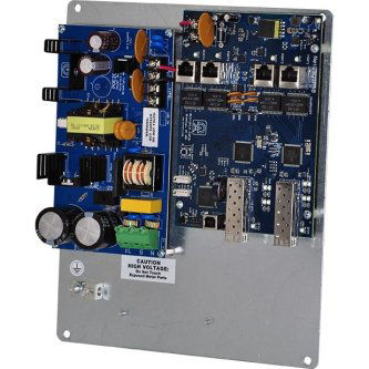 Altronix 4pt Fiber Med Conv/2SFP/PS/BP