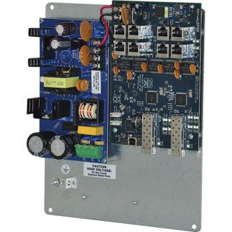 Altronix 8pt Fiber Med Conv/2SFP/PS/BP