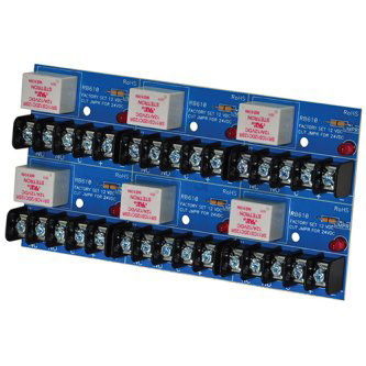 Altronix BREAKAWAY RELAY 6-PACK, 12VDCOR 24VDC OP