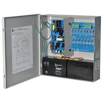 Altronix 12/24VDC,6A 16 Fuse Out Cab PS