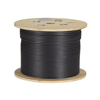 Blackbox CAT6A BULK CABLE SFTP PVC POE BK 1000'