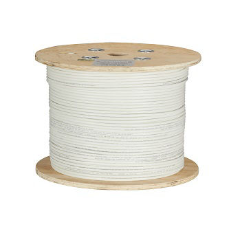 Blackbox CAT6A BULK CABLE SFTP PVC POE WH 1000'