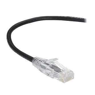 Blackbox CAT6A SNAGLESS PATCH CABLE UTP PVC BK 2'