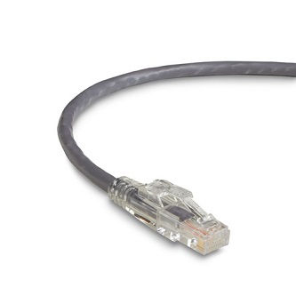 Blackbox CAT6 LCK SNG PATCH CBL UTP PVC GY 20'