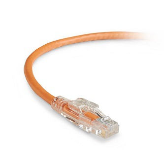 Blackbox CAT6 LCK SNG PATCH CBL UTP PVC OR 100'