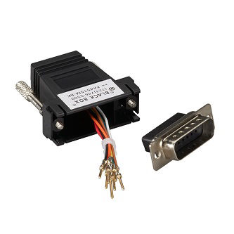 Blackbox Modular Adapter Kit DB15M To RJ45F Blk