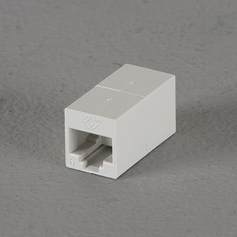 Blackbox CAT6 Unshielded Straight-Pin Coupler Wh