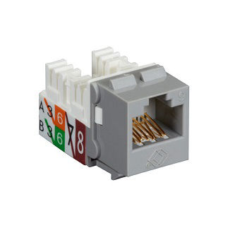 Blackbox GIGATRUE2 CAT6 JACK 25 PACK GRAY
