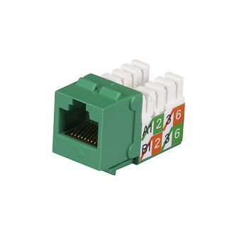 Blackbox Green CAT5e Unshielded Keystone Jack