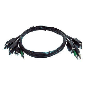 Blackbox Secure KVM Cable Each end 1 USB 2 DP 6FT