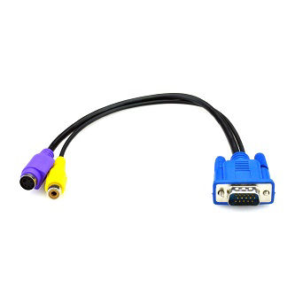 Blackbox ADPT VGA TO COMPOSITE S-VIDEO CBL 32 CM