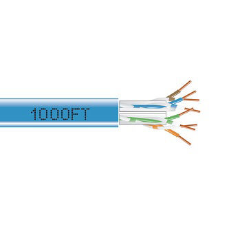 Blackbox CAT6A BULK CBL UTP PLENUM BL 1000'