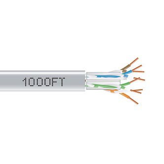 Blackbox CAT6A BULK CBL UTP PLENUM GY 1000'