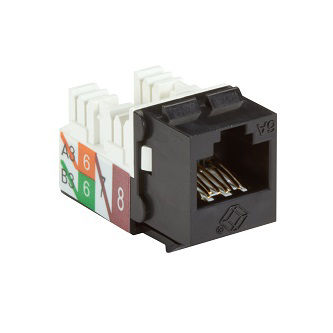 Blackbox CAT6A KEYSTONE JACK, BLACK