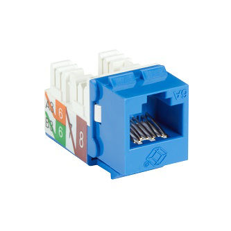 Blackbox CAT6A KEYSTONE JACK UNSHLD RJ45 BL
