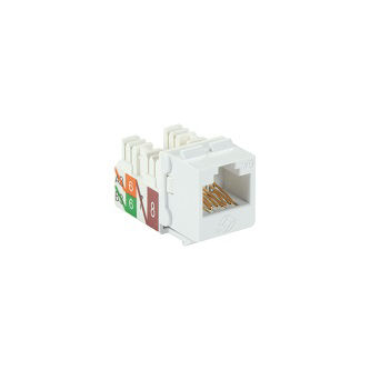 Blackbox WH CAT6A KYST JACK UNSHIELDED RJ45 25PK