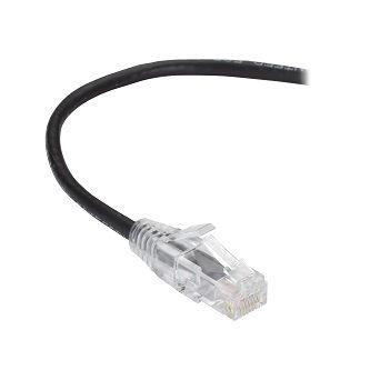 Blackbox CAT6A SNAGLESS PATCH CABLE UTP PVC BK 5'