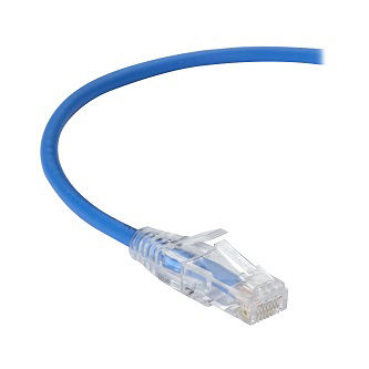 Blackbox CAT6A SNAGLSS PATCH CABLE UTP PVC BL 12'