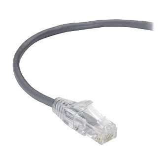 Blackbox CAT6A SNAGLSS PATCH CABLE UTP PVC GY 10'