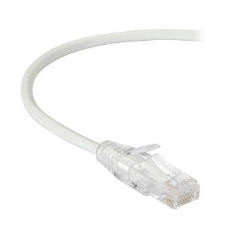 Blackbox CAT6A SNAGLESS PATCH CABLE UTP PVC WH 2'