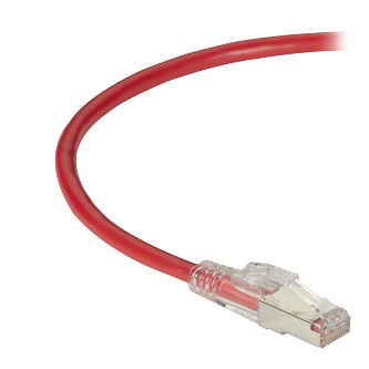 Blackbox CAT6A LCK SNG PATCH CBL UFTP PVC RD 15'