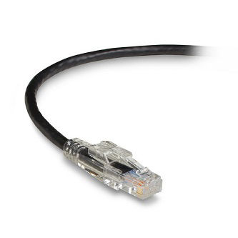 Blackbox CAT6 LCK SNG PATCH CBL UTP PVC BK 10'