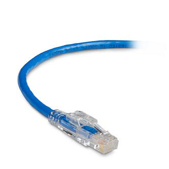 Blackbox CAT6 LCK SNAGLSS PATCH CBL UTP PVC BL 2'