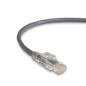 Blackbox CAT6 LCK SNG PATCH CBL UTP PVC GY 15'