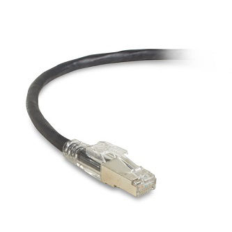 Blackbox CAT6 LCK SNG PATCH CBL SFTP PVC BK 3'