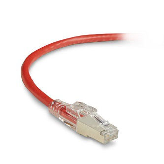 Blackbox CAT6 LCK SNG PATCH CBL SFTP PVC RD 7'