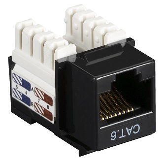Blackbox CAT6 KEYSTONE JACK UNSHLD RJ45 BK