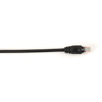 Blackbox CAT6 SNG PATCH CABLE UTP PVC BK 3' 25P