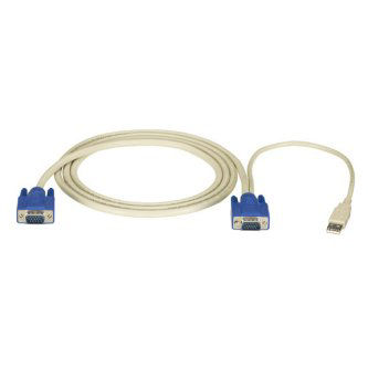 Blackbox 10FT KVM CPU Cable VGA USB EC Series