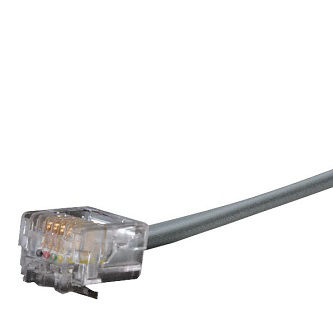 Blackbox TEL PC STR UNSH PVC XPIN 4W M/M 7FT