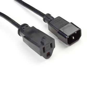 Blackbox PWR CRD NEMA 5-15R/IEC-60320-C14 1FT