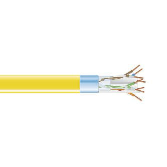 Blackbox CAT6 BULK CABLE FUTP PVC YL 1000'