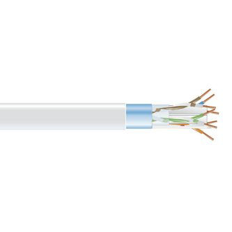 Blackbox CAT6 BULK CBL FUTP PLENUM WH 1000'