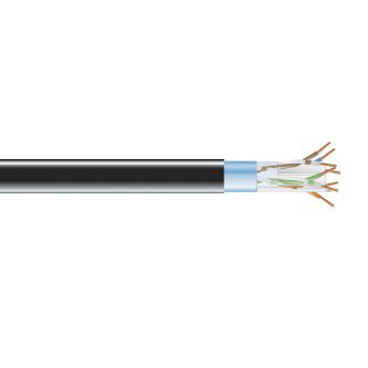 Blackbox CAT6 BULK CBL FUTP PLENUM BK 1000'