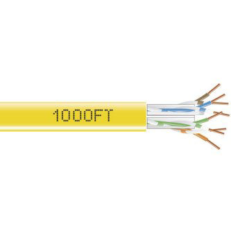 Blackbox CAT6 BULK CBL UTP PVC BOX YL 1000'