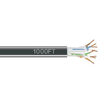Blackbox CAT6 BULK CBL UTP PVC BOX BK 1000'