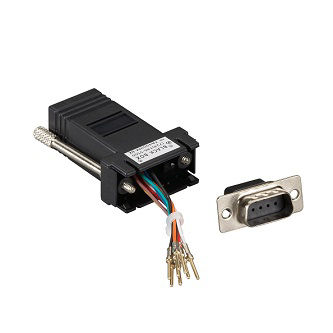Blackbox MODULAR ADAPTER DB9-M TO RJ45-F THMB GY