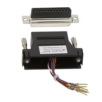 Blackbox MODULAR ADAPTER DB25-F TO RJ45-F BK