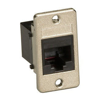 Blackbox PANEL MOUNT COUPLER RJ11 UNSHIELD 4W BK