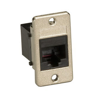 Blackbox PANEL MOUNT COUPLER RJ45 CUNSHIELD 8W BK