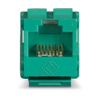 Blackbox CAT6 KEYSTONE JACK UNSHLD 110 PNCH GN