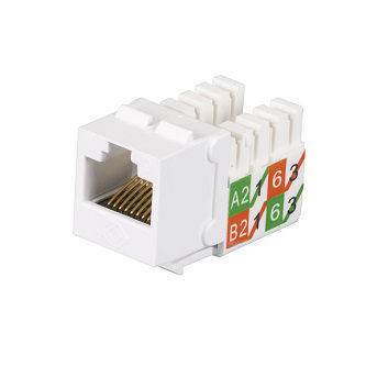Blackbox CAT6 KEYSTONE JACK UNSHLD 110 PNCH WH