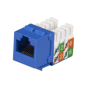 Blackbox CAT5E UNSHIELDED KEYSTONE JACK BLUE